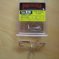 Partridge Of Redditch Salar CS14T/2S Double Tube Hook, Hopea