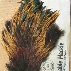 Ausable Hackle 2nd Grade -pintaperhosatula, Väri:Ruskea Badger