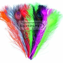 Silvergrey Värjätty Riikinkukon Silmähöyhen -Kelat Myynti Silvergrey 2 1