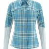 Simms Womens Pro Reina LS Shirt -Kelat Myynti womens pro reina ls shirt lagoon plaid front s16 2 1